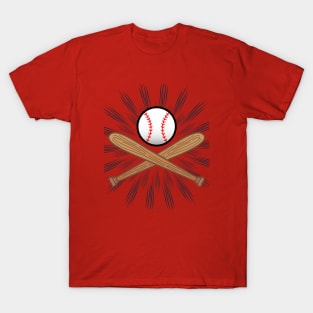 Sports Baseball Design T-Shirt